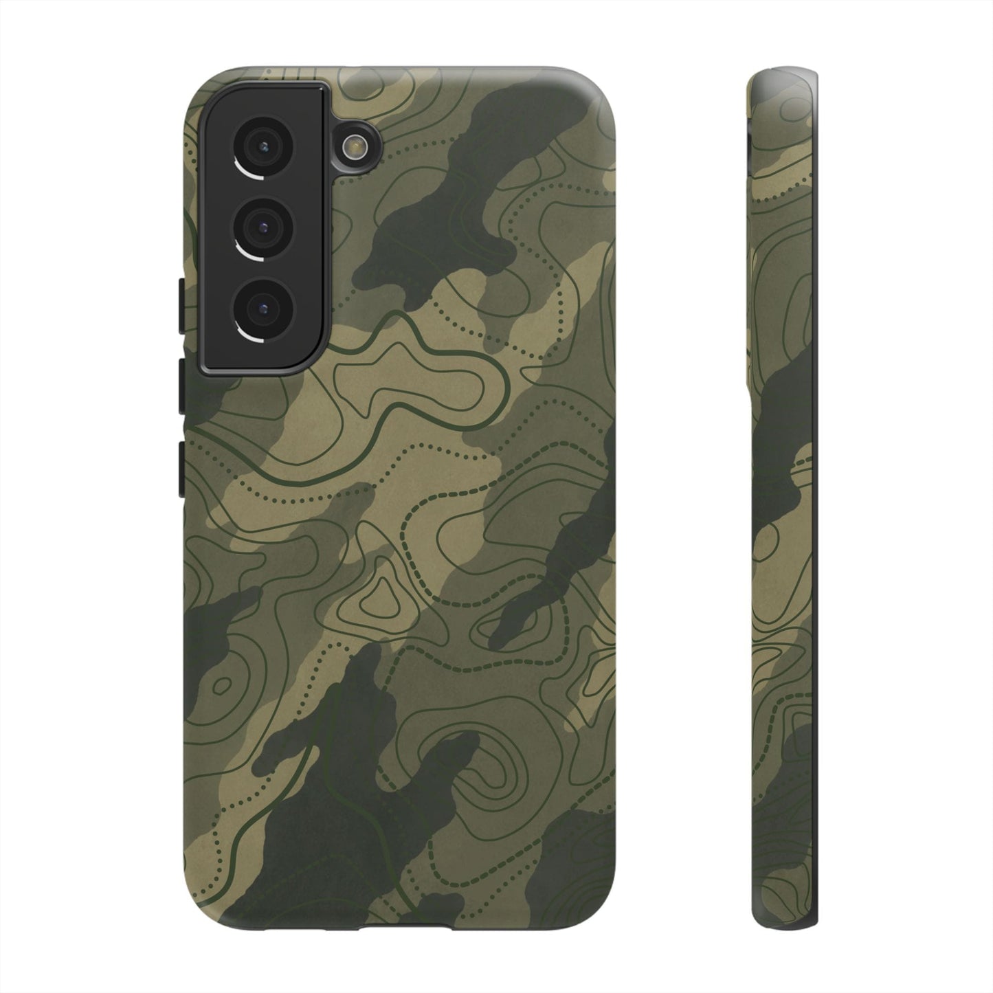 K-Factor Supply Co Moss SEA Topo Tough Android Case Samsung Galaxy S22 / Matte