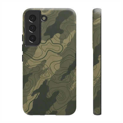 K-Factor Supply Co Moss SEA Topo Tough Android Case Samsung Galaxy S22 / Matte