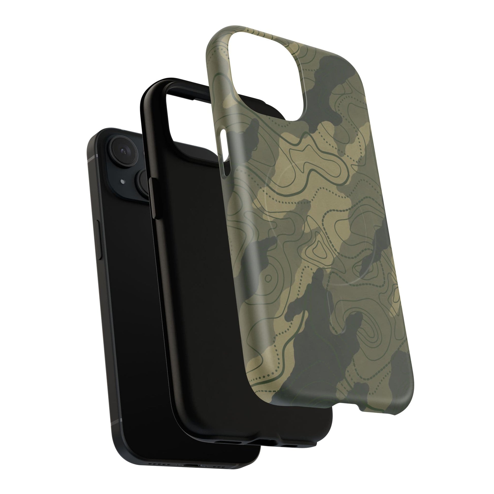 K-Factor Supply Co Moss SEA Topo Tough Magnetic iPhone Case