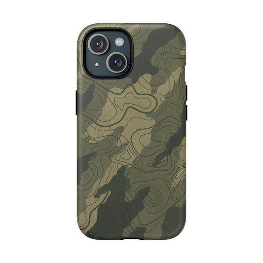 K-Factor Supply Co Moss SEA Topo Tough Magnetic iPhone Case iPhone 15 / Matte