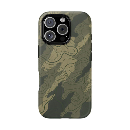 K-Factor Supply Co Moss SEA Topo Tough Magnetic iPhone Case iPhone 16 Pro