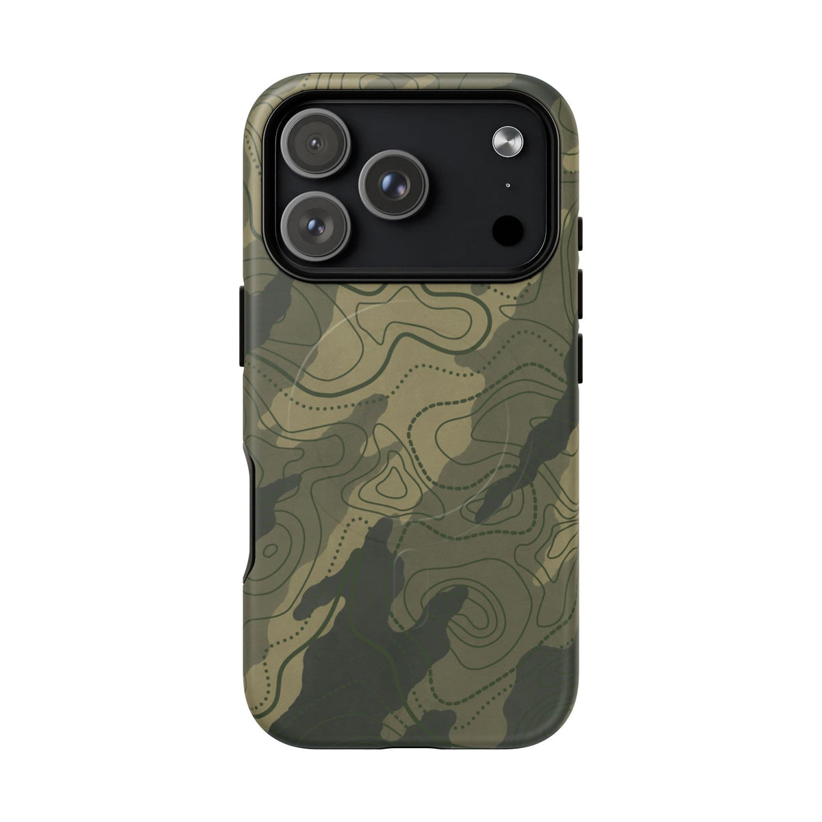 K-Factor Supply Co Moss SEA Topo Tough Magnetic iPhone Case iPhone 18 Pro / Matte