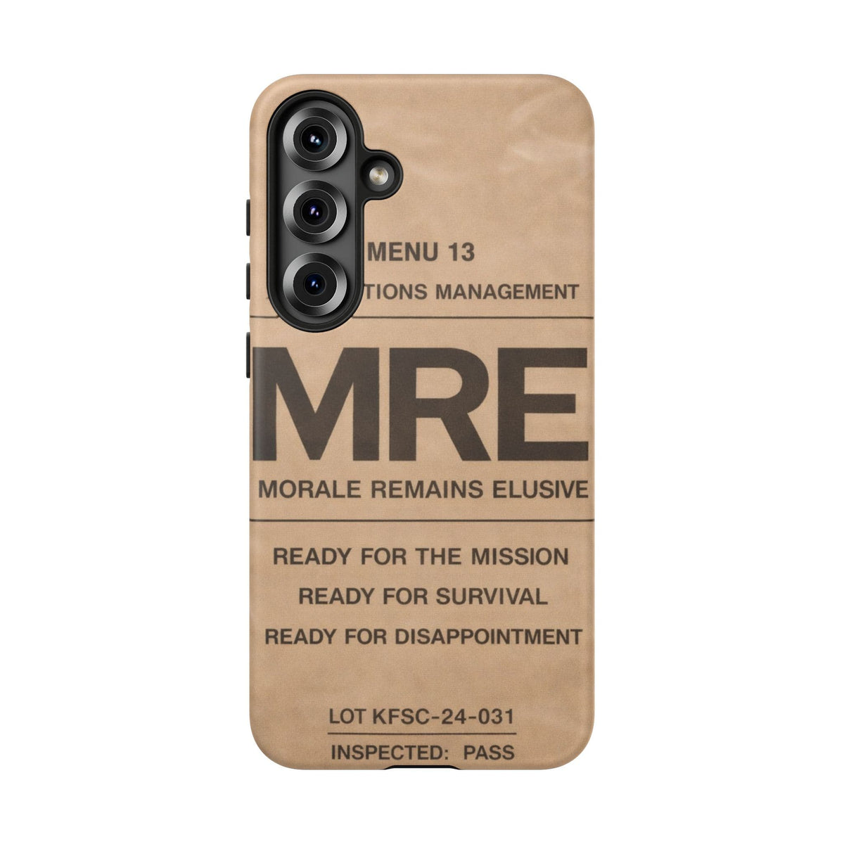 K-Factor Supply Co MRE Tough Android Case Samsung Galaxy S25 Plus / Matte