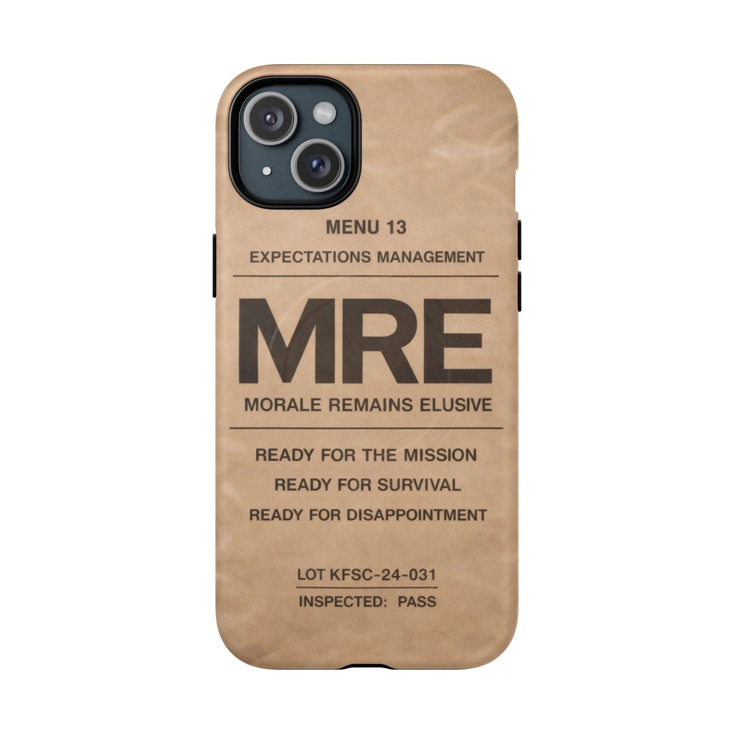 K-Factor Supply Co MRE Tough Magnetic iPhone Case iPhone 15 Plus / Matte