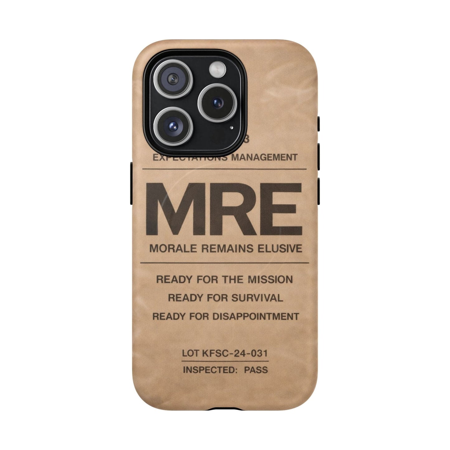 K-Factor Supply Co MRE Tough Magnetic iPhone Case iPhone 15 Pro / Matte