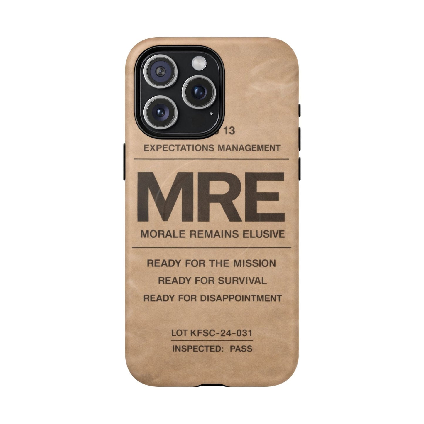 K-Factor Supply Co MRE Tough Magnetic iPhone Case iPhone 15 Pro Max / Matte