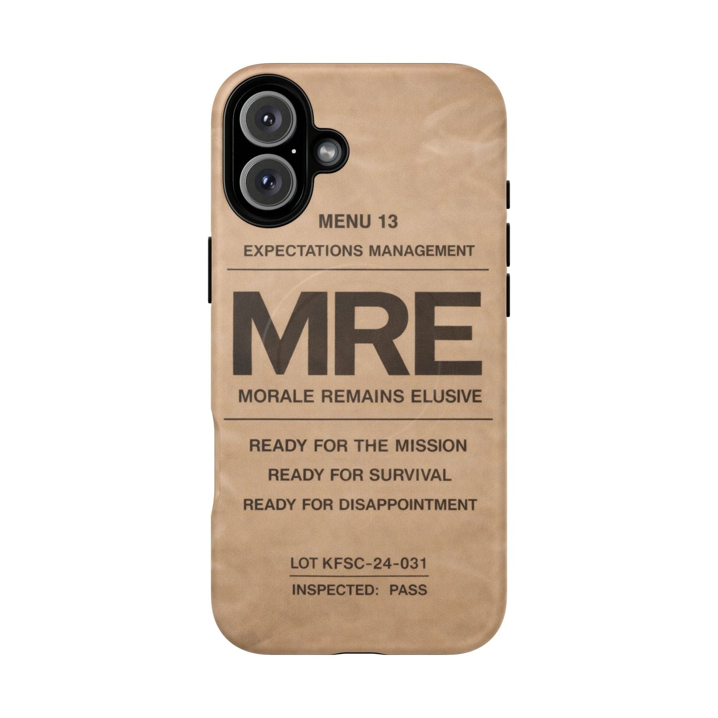 K-Factor Supply Co MRE Tough Magnetic iPhone Case iPhone 16 Plus
