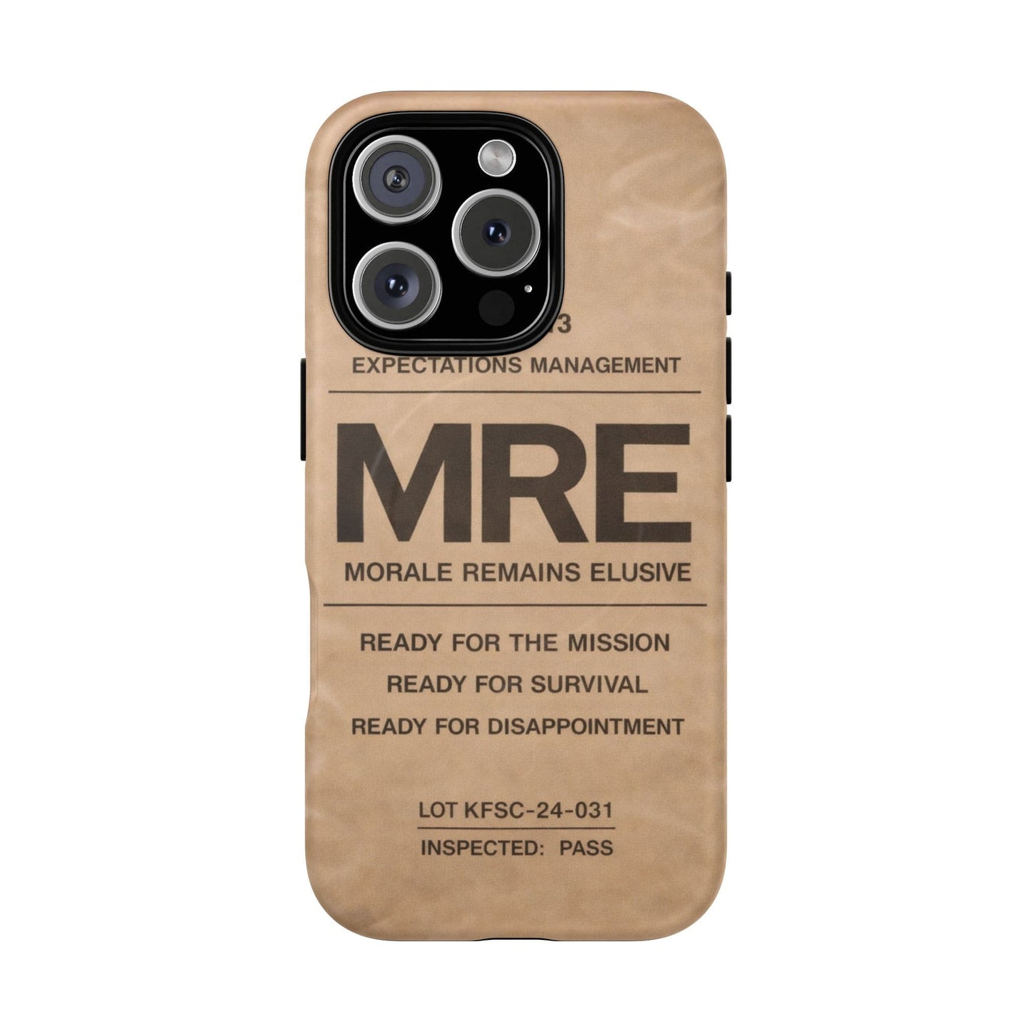 K-Factor Supply Co MRE Tough Magnetic iPhone Case iPhone 16 Pro