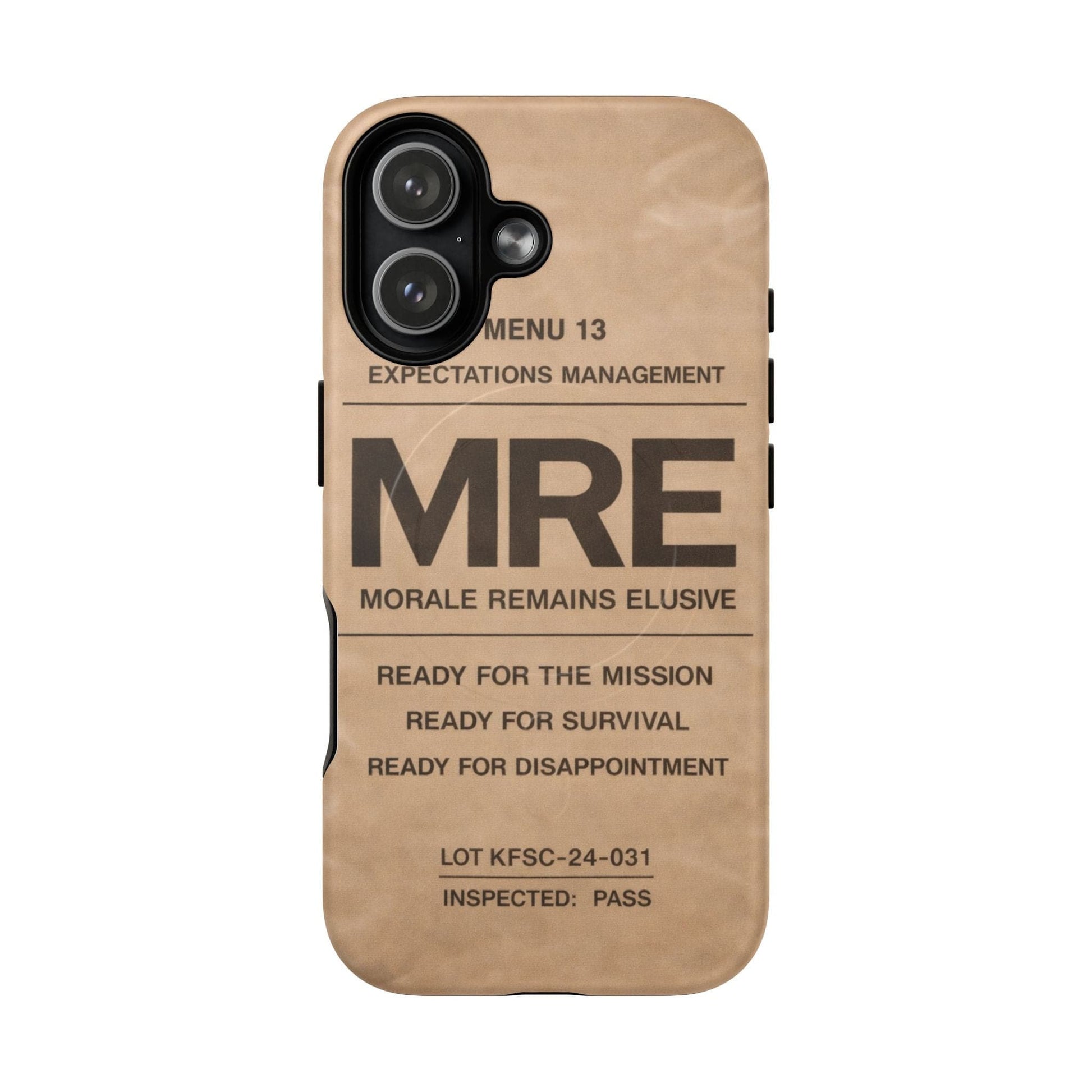 K-Factor Supply Co MRE Tough Magnetic iPhone Case iPhone 17 / Matte
