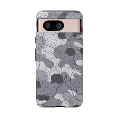 K-Factor Supply Co Noir Topo Tough Android Case Google Pixel 8 / Matte