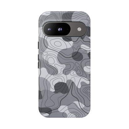 K-Factor Supply Co Noir Topo Tough Android Case Google Pixel 9 / Matte