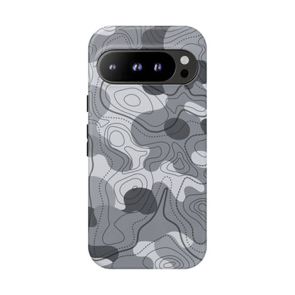K-Factor Supply Co Noir Topo Tough Android Case Google Pixel 9 Pro / Matte