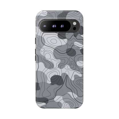 K-Factor Supply Co Noir Topo Tough Android Case Google Pixel 9 Pro XL / Matte