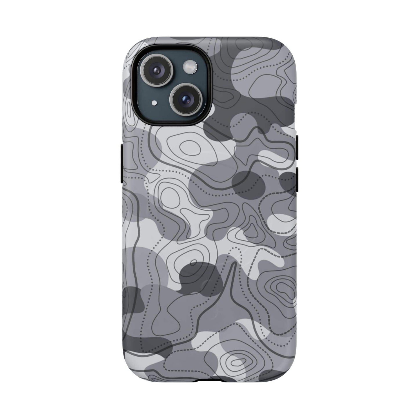 K-Factor Supply Co Noir Topo Tough Magnetic iPhone Case iPhone 15 / Matte