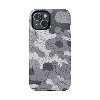 K-Factor Supply Co Noir Topo Tough Magnetic iPhone Case iPhone 15 / Matte