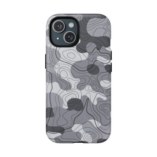 K-Factor Supply Co Noir Topo Tough Magnetic iPhone Case iPhone 15 / Matte