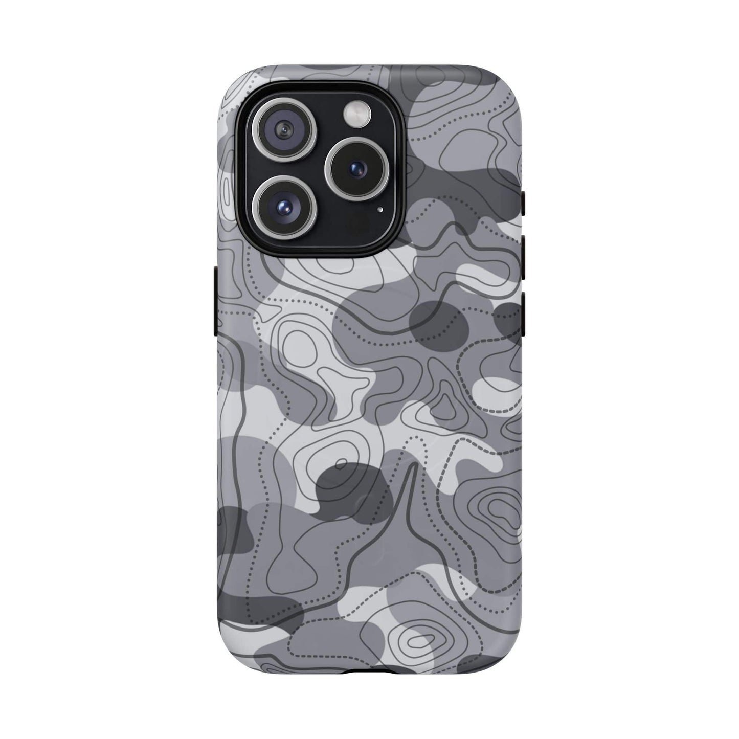 K-Factor Supply Co Noir Topo Tough Magnetic iPhone Case iPhone 15 Pro / Matte