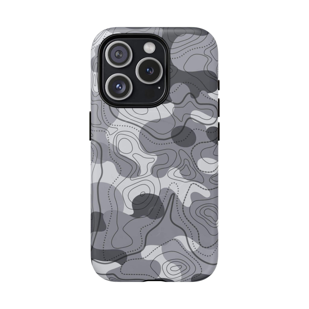 K-Factor Supply Co Noir Topo Tough Magnetic iPhone Case iPhone 15 Pro / Matte