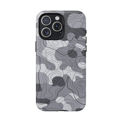 K-Factor Supply Co Noir Topo Tough Magnetic iPhone Case iPhone 15 Pro Max / Matte