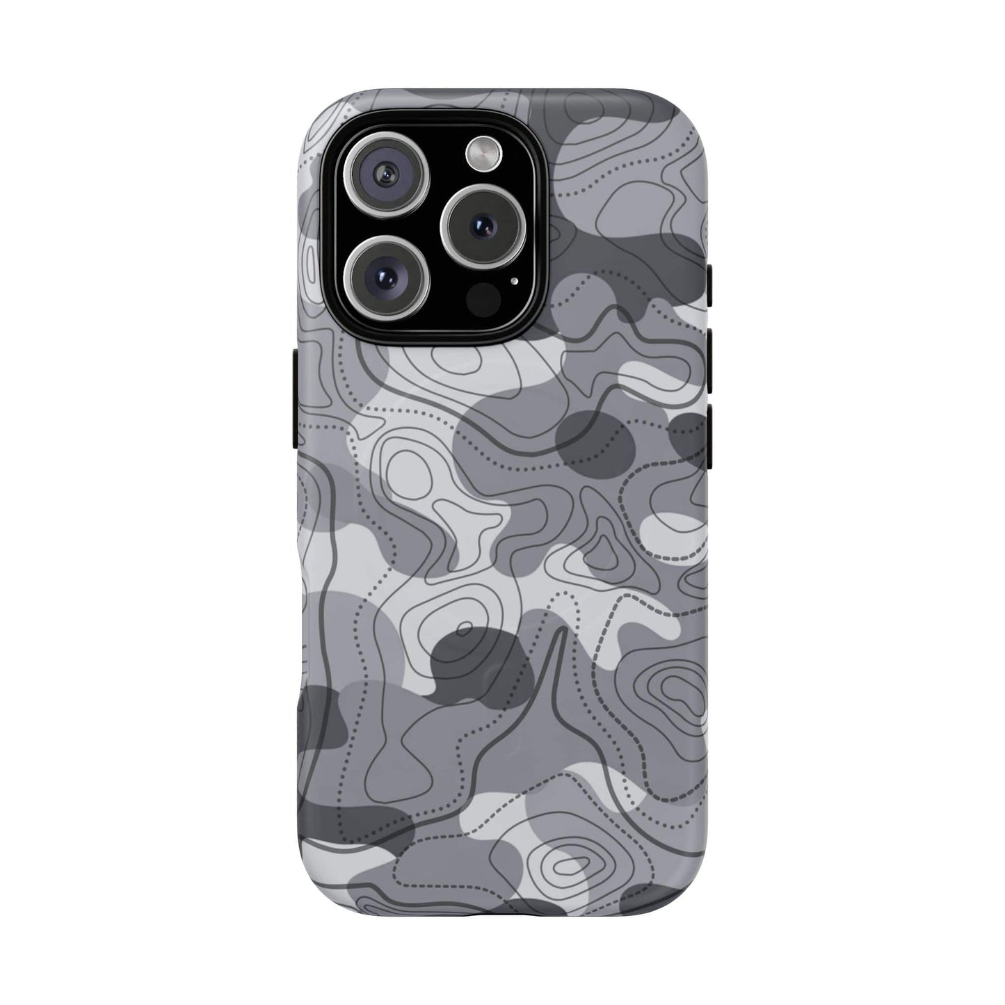 K-Factor Supply Co Noir Topo Tough Magnetic iPhone Case iPhone 16 Pro / Matte