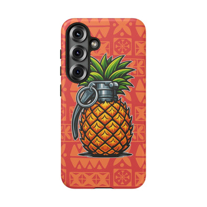 K-Factor Supply Co Pineapple Grenade Mk 1 Mod 0 Tough Android Case Samsung Galaxy S25 / Matte