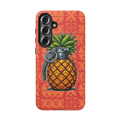 K-Factor Supply Co Pineapple Grenade Mk 1 Mod 0 Tough Android Case Samsung Galaxy S25 Plus / Matte