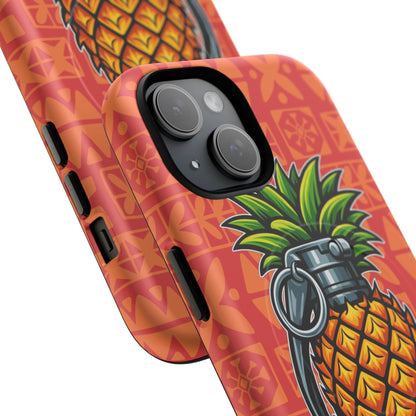 K-Factor Supply Co Pineapple Grenade Mk 1 Mod 0 Tough Magnetic iPhone Case