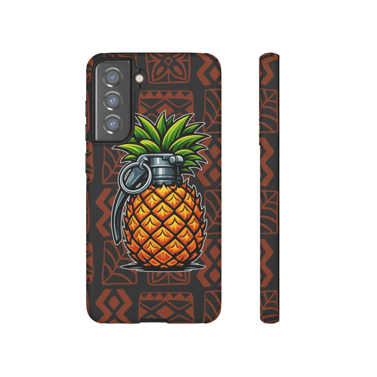 K-Factor Supply Co Pineapple Grenade Mk 1 Mod 1 Tough Android Case Samsung Galaxy S21 FE / Matte