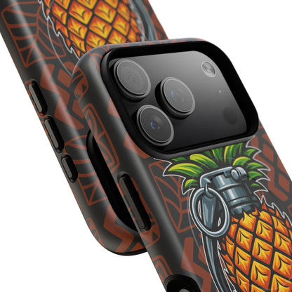 K-Factor Supply Co Pineapple Grenade Mk 1 Mod 1 Tough Magnetic iPhone Case