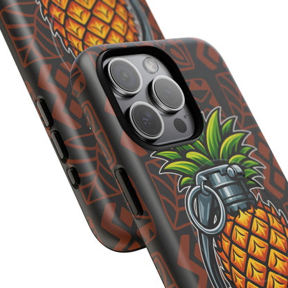 K-Factor Supply Co Pineapple Grenade Mk 1 Mod 1 Tough Magnetic iPhone Case