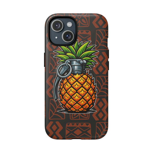 K-Factor Supply Co Pineapple Grenade Mk 1 Mod 1 Tough Magnetic iPhone Case iPhone 15 / Matte