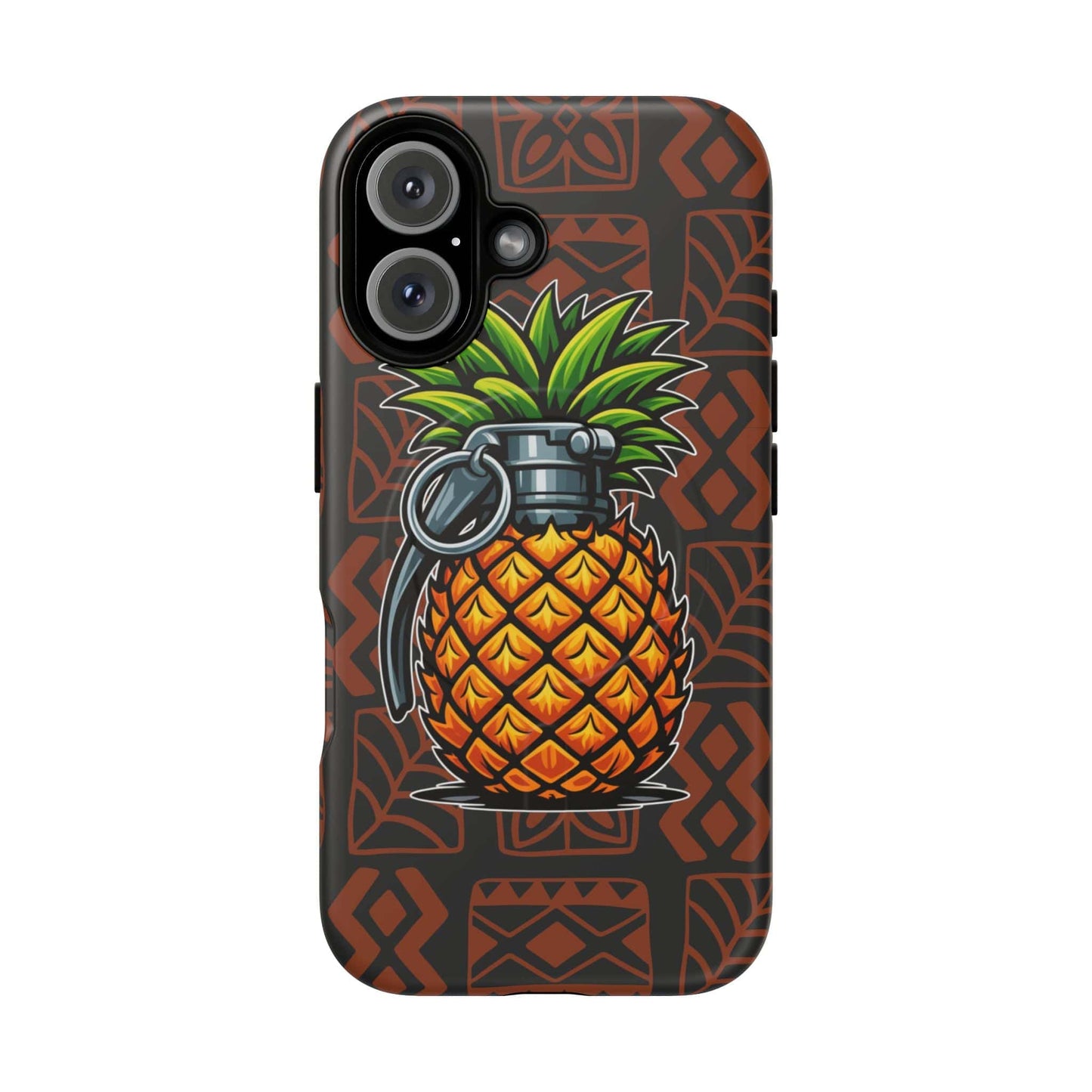 K-Factor Supply Co Pineapple Grenade Mk 1 Mod 1 Tough Magnetic iPhone Case iPhone 16 / Matte