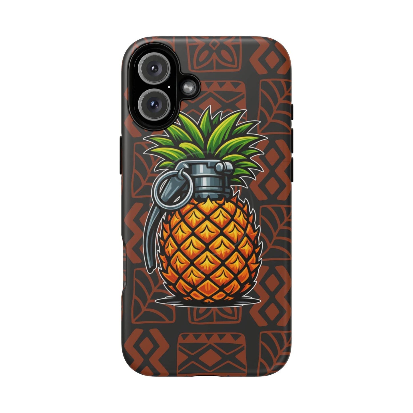 K-Factor Supply Co Pineapple Grenade Mk 1 Mod 1 Tough Magnetic iPhone Case iPhone 16 Plus / Matte
