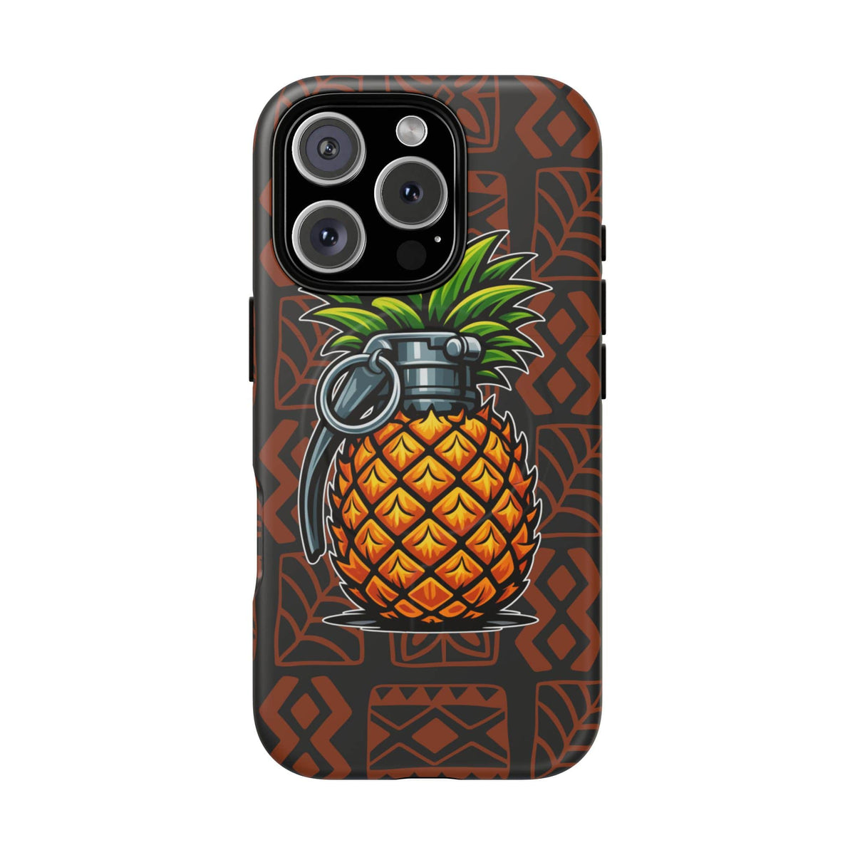 K-Factor Supply Co Pineapple Grenade Mk 1 Mod 1 Tough Magnetic iPhone Case iPhone 16 Pro / Matte