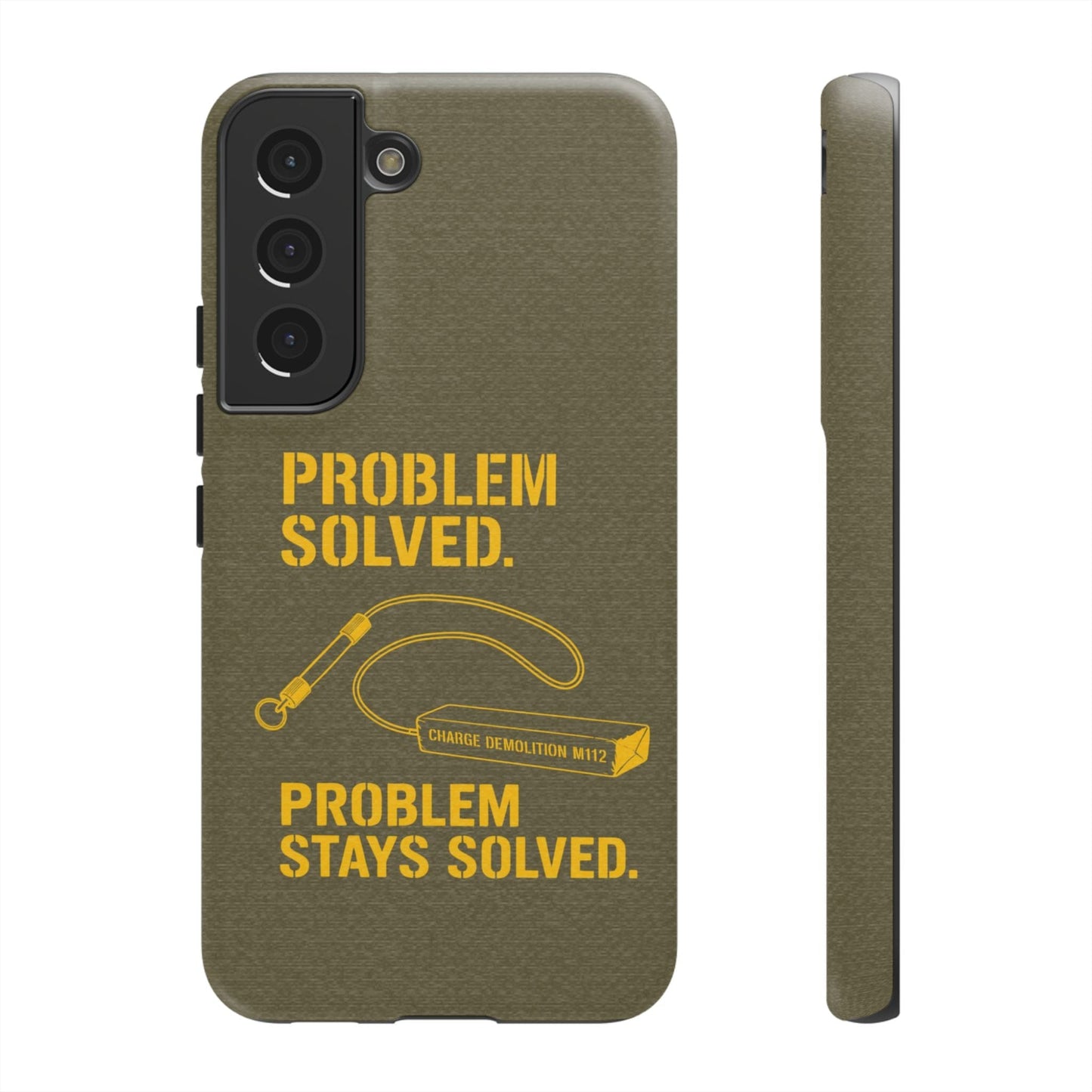 K-Factor Supply Co Problem Solved Tough Android Case Samsung Galaxy S22 / Matte