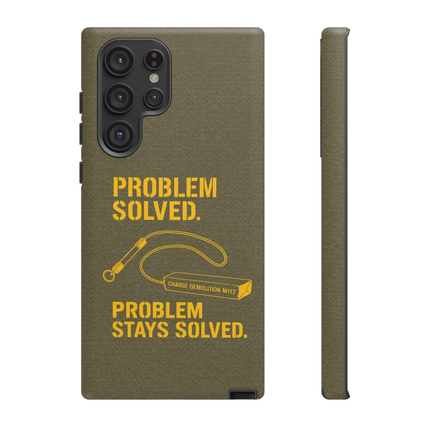 K-Factor Supply Co Problem Solved Tough Android Case Samsung Galaxy S22 Ultra / Matte