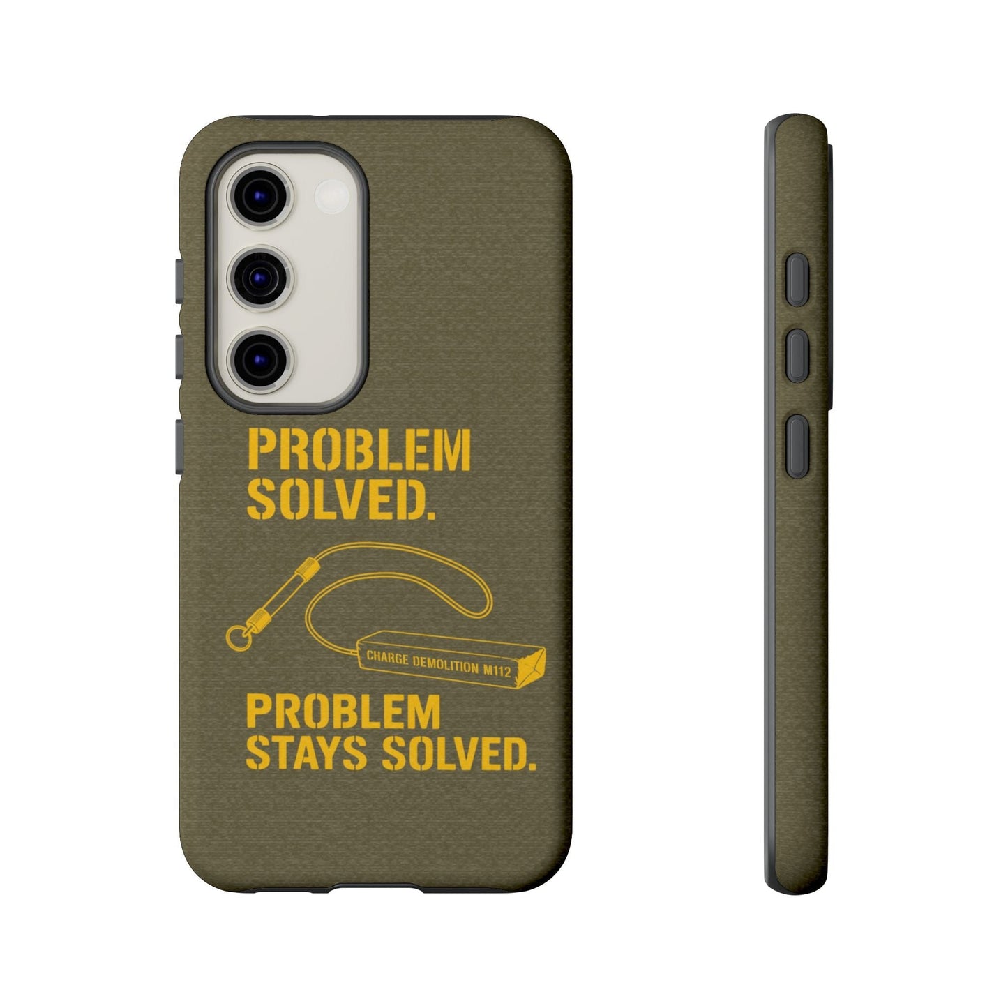K-Factor Supply Co Problem Solved Tough Android Case Samsung Galaxy S23 / Matte