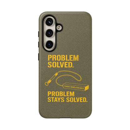 K-Factor Supply Co Problem Solved Tough Android Case Samsung Galaxy S24 / Matte