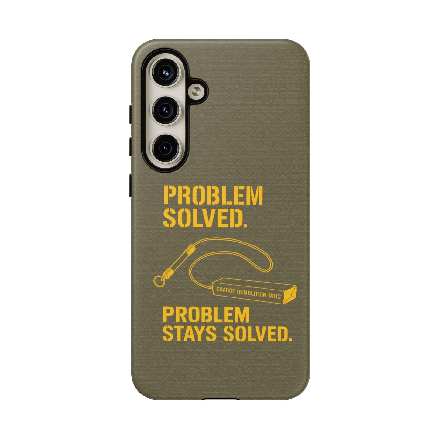 K-Factor Supply Co Problem Solved Tough Android Case Samsung Galaxy S24 Plus / Matte