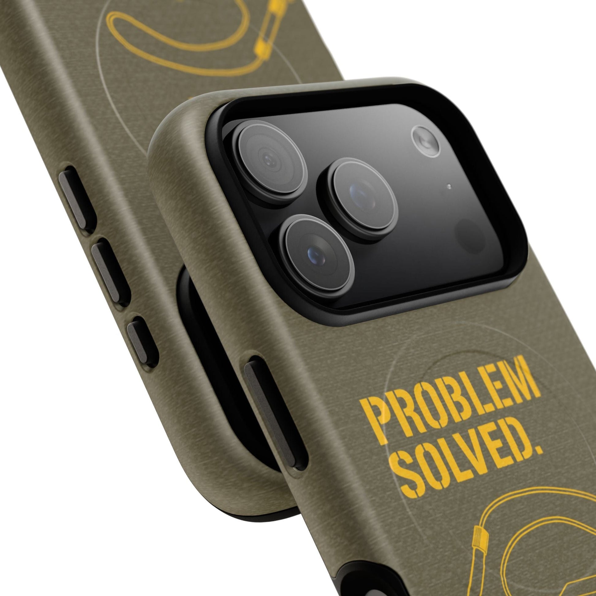 K-Factor Supply Co Problem Solved Tough Magnetic iPhone Case