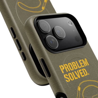 K-Factor Supply Co Problem Solved Tough Magnetic iPhone Case