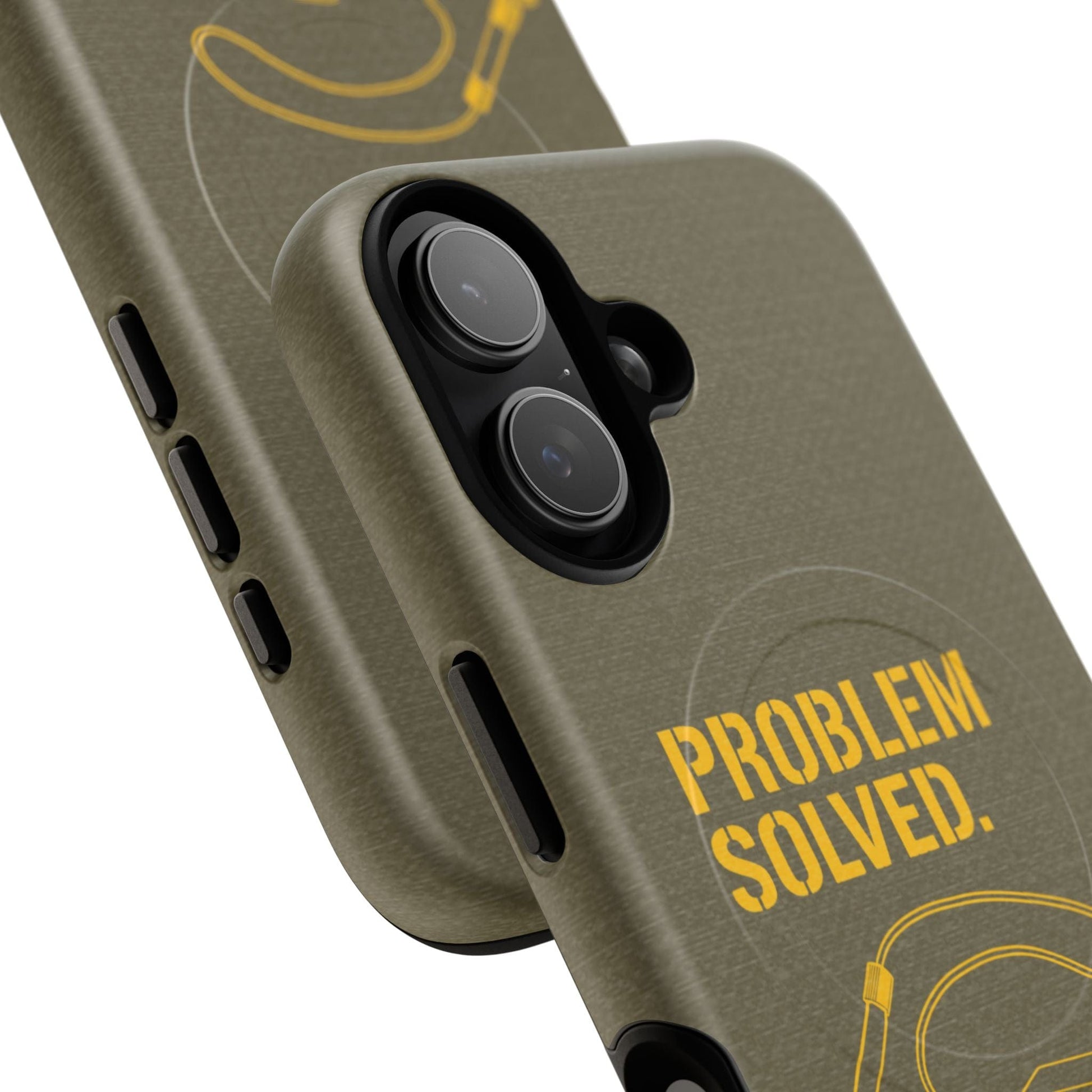 K-Factor Supply Co Problem Solved Tough Magnetic iPhone Case