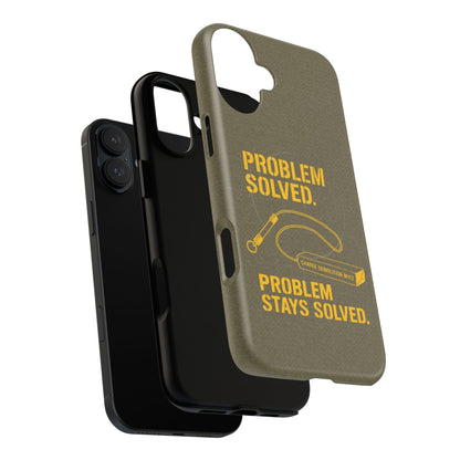 K-Factor Supply Co Problem Solved Tough Magnetic iPhone Case