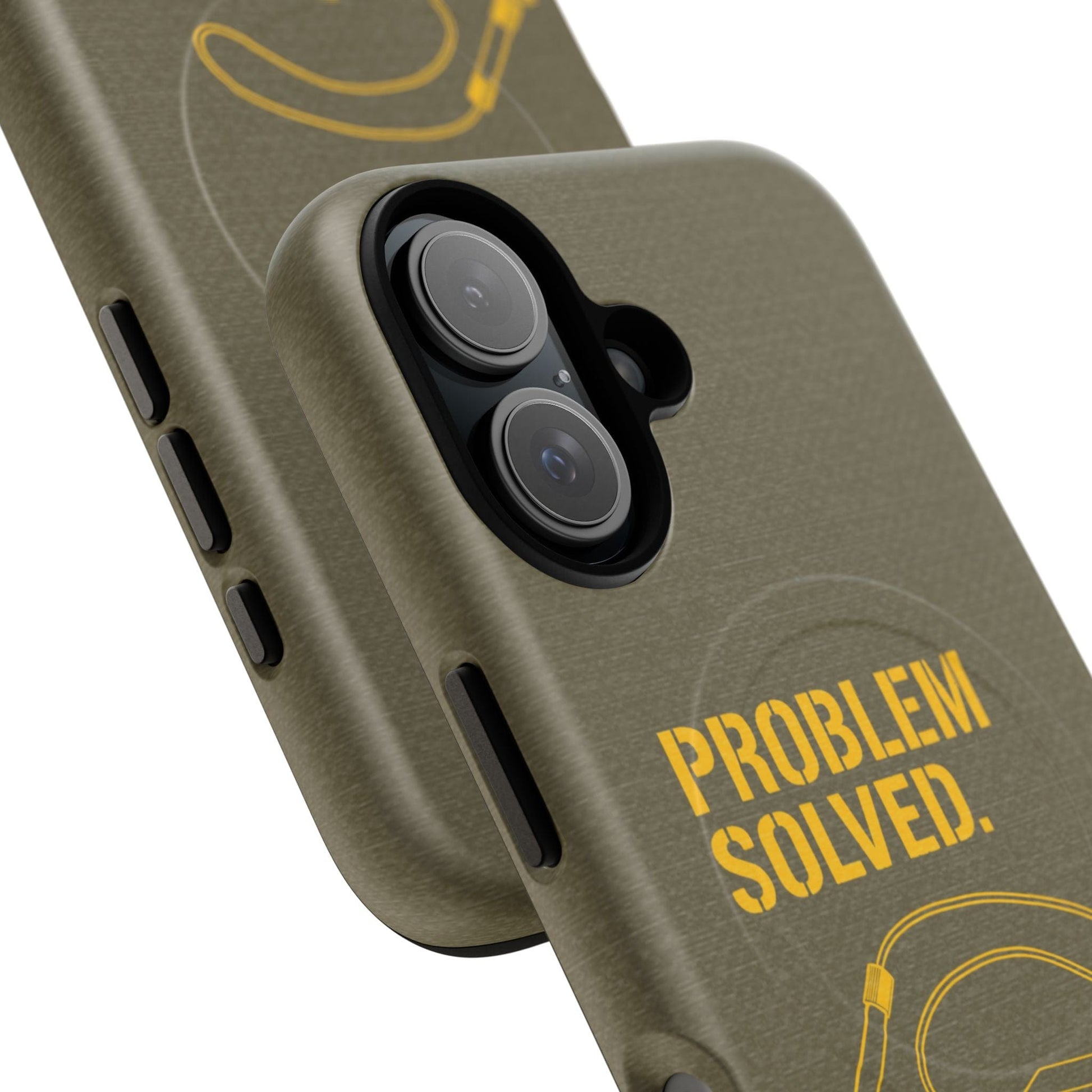 K-Factor Supply Co Problem Solved Tough Magnetic iPhone Case