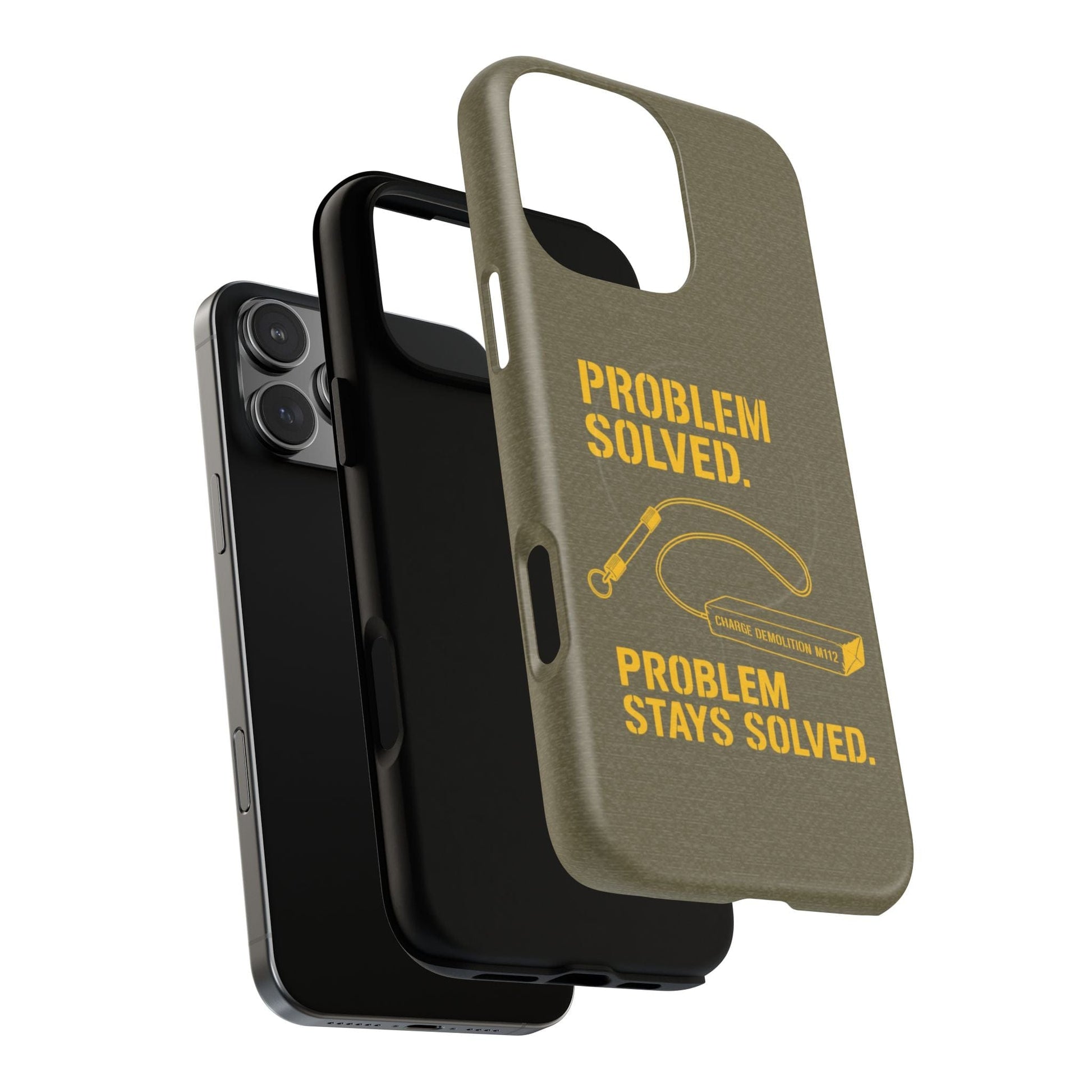 K-Factor Supply Co Problem Solved Tough Magnetic iPhone Case