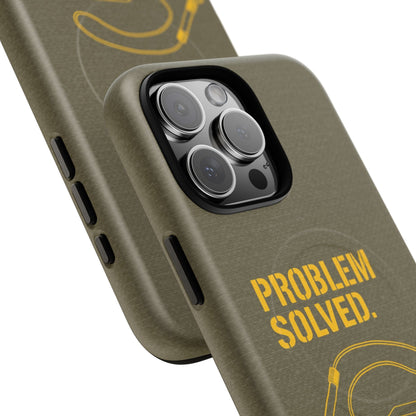 K-Factor Supply Co Problem Solved Tough Magnetic iPhone Case