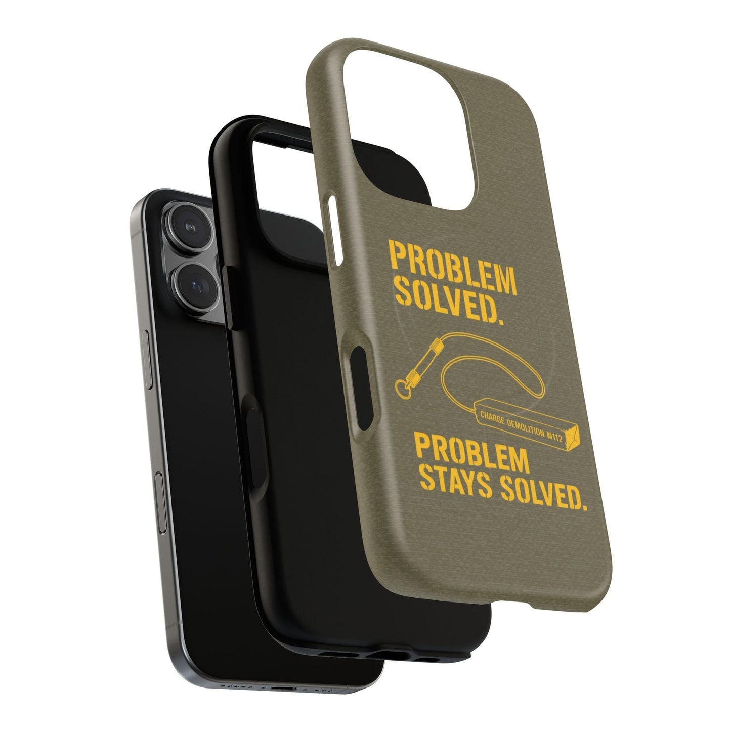 K-Factor Supply Co Problem Solved Tough Magnetic iPhone Case