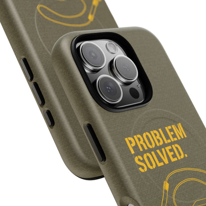 K-Factor Supply Co Problem Solved Tough Magnetic iPhone Case
