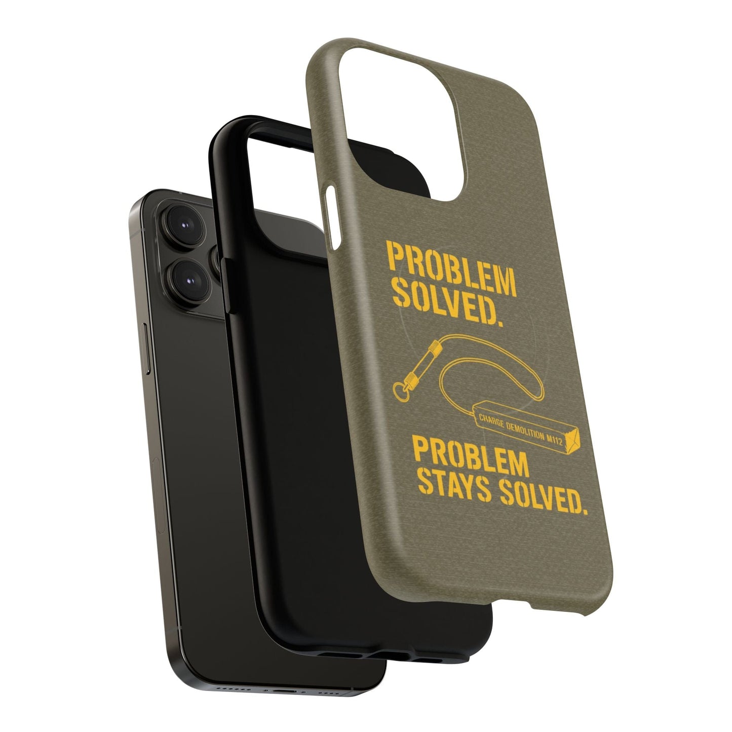 K-Factor Supply Co Problem Solved Tough Magnetic iPhone Case