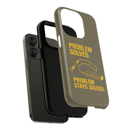 K-Factor Supply Co Problem Solved Tough Magnetic iPhone Case